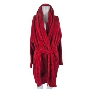 Victoria Secret VS Logo Red Christmas Winter Festive Women's Robe M/L
